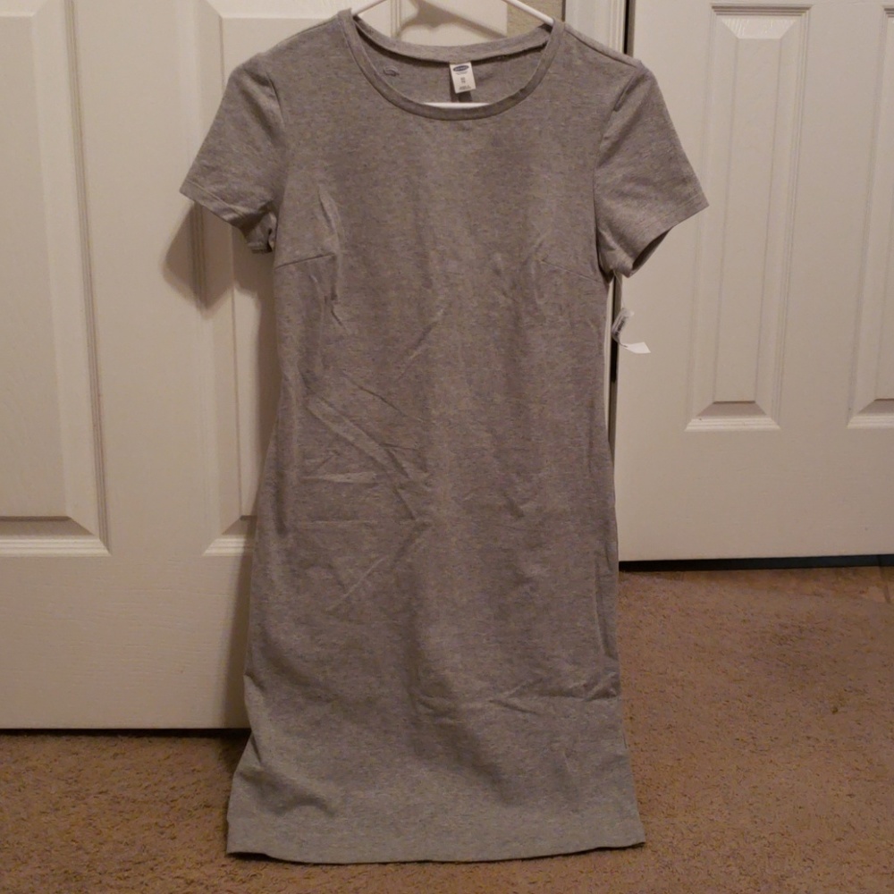 Old Navy Gray XS Tshirt Dress NWT
